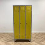 Lockerkast / garderobekast vv 3 deuren, (hxbxd) 184x91x50, Gebruikt