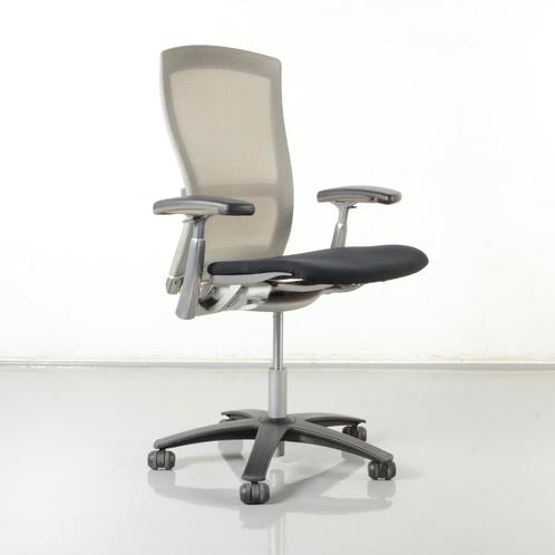 Knoll Life H05 bureaustoel, zwart, grijs mesh, 3D armleggers, Maison & Meubles, Chaises de bureau, Enlèvement ou Envoi