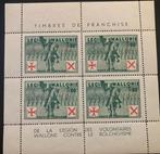 Belgique 1942 - Légion wallonne : série complète en feuillet, Gestempeld