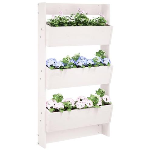 vidaXL Plantenbak wandmontage 3-laags 60x18,5x110 cm, Tuin en Terras, Bloempotten, Nieuw, Verzenden