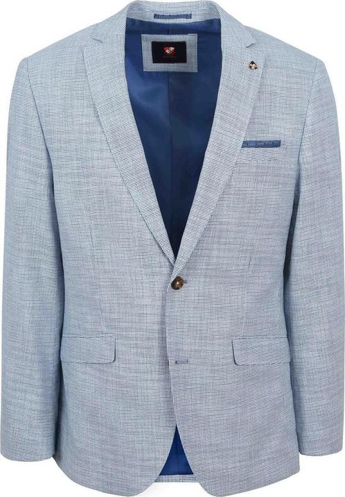 Suitable Colbert Grou Print Lichtblauw maat 28 Heren, Kleding | Heren, Truien en Vesten, Nieuw, Verzenden
