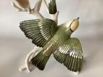 Karl Ens, Volkstedt - Beeld, 2 vogels op tak - 18.5 cm -