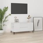 vidaXL Tv-meubel 102x44,5x50 cm bewerkt hout wit, Huis en Inrichting, Verzenden, Nieuw