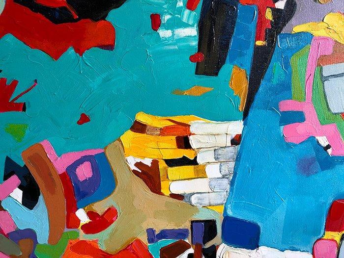 Bondero - Vibration passing through the Field, Antiek en Kunst, Kunst | Schilderijen | Modern