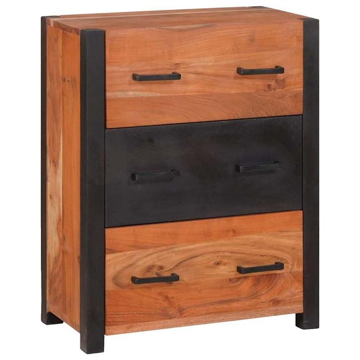 vidaXL Buffets & Sideboards Bruin 55 x 30 x 75 cm Massief, Huis en Inrichting, Kasten | Dressoirs, Nieuw, Verzenden