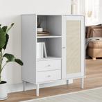 vidaXL Hoge kast SENJA rattan-look 90x40x112 cm massief, Verzenden, Nieuw