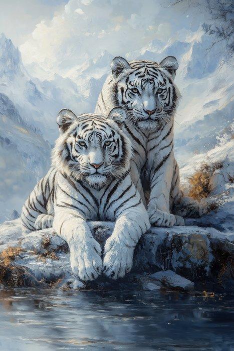 CoCo - Arctic Cats - XXL, Antiek en Kunst, Kunst | Schilderijen | Modern