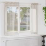 vidaXL Voile Gordijn met gordijnen 2 pcs Zand 140x175cm, Huis en Inrichting, Verzenden, Nieuw