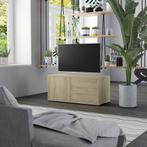 vidaXL Tv-meubel 80x34x36 cm bewerkt hout sonoma, Huis en Inrichting, Kasten |Televisiemeubels, Verzenden, Nieuw