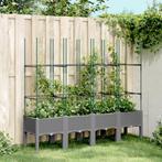 vidaXL Plantenbak met latwerk 160x40x142,5 cm polypropeen, Tuin en Terras, Verzenden, Nieuw