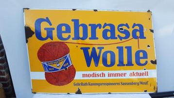 Emaillerie Boos & Hahn - Gebrasa wolle - Emaille bord -