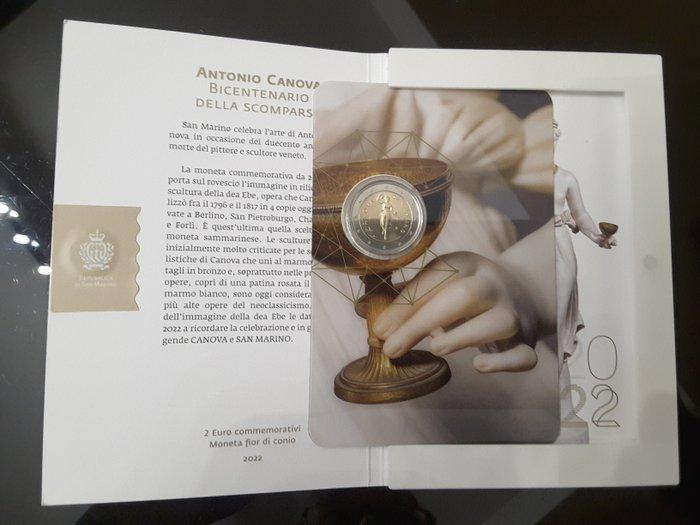 San Marino. 2 Euro 2022 Antonio Canova (Zonder, Postzegels en Munten, Munten | Europa | Euromunten