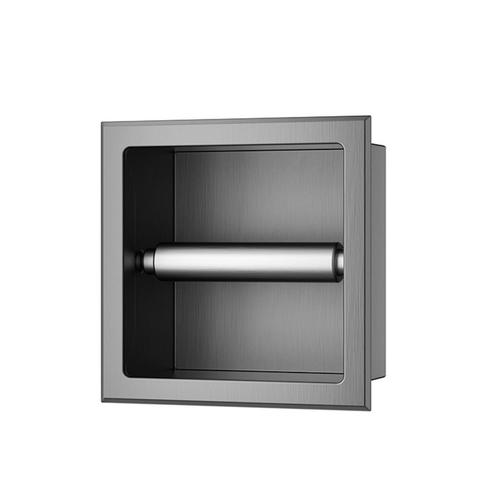 Toiletrolhouder Inbouw Wiesbaden Rocko Zonder Klep Gunmetal, Doe-het-zelf en Bouw, Sanitair, Bad, Nieuw, Ophalen of Verzenden