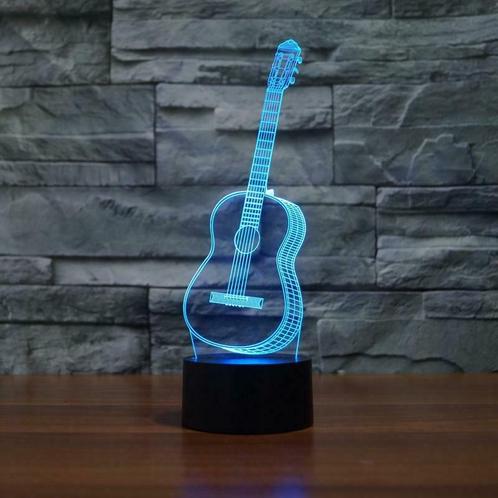 LED Sfeerverlichting Guitar - Touch-bediening 9, Maison & Meubles, Lampes | Autre, Envoi
