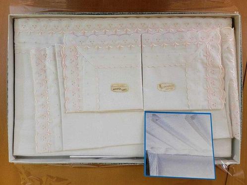 Drap de lit (3) - 240 cm - 220 cm - Drap de lit matrimonial, Antiek en Kunst, Antiek | Tapijten, Tafelkleden en Textiel