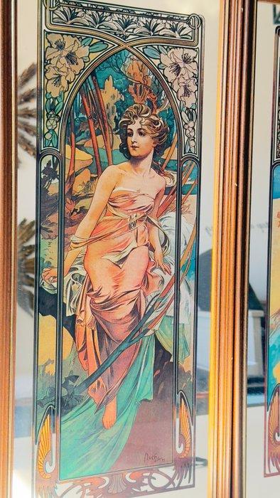 Alphons Mucha (1860-1939) (after) - As fases do dia -rare-, Antiek en Kunst, Antiek | Overige Antiek
