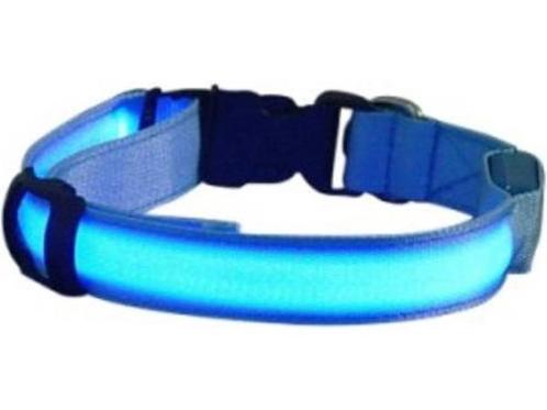 Veiling - LED honden halsband - Blauw L, Dieren en Toebehoren, Hondenhalsbanden en Penningen, Nieuw