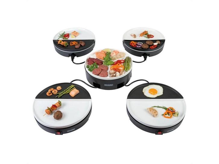 Bourgini Chefs Dinner Party Gourmetstel - 4 Personen -, Elektronische apparatuur, Gourmetstellen, Zo goed als nieuw, Verzenden