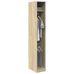 vidaXL Kledingkast 30x50x200 cm bewerkt hout sonoma, Huis en Inrichting, Kasten | Kleerkasten, Verzenden, Nieuw