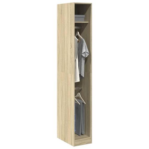 vidaXL Kledingkast 30x50x200 cm bewerkt hout sonoma, Huis en Inrichting, Kasten | Kleerkasten, Nieuw, Verzenden