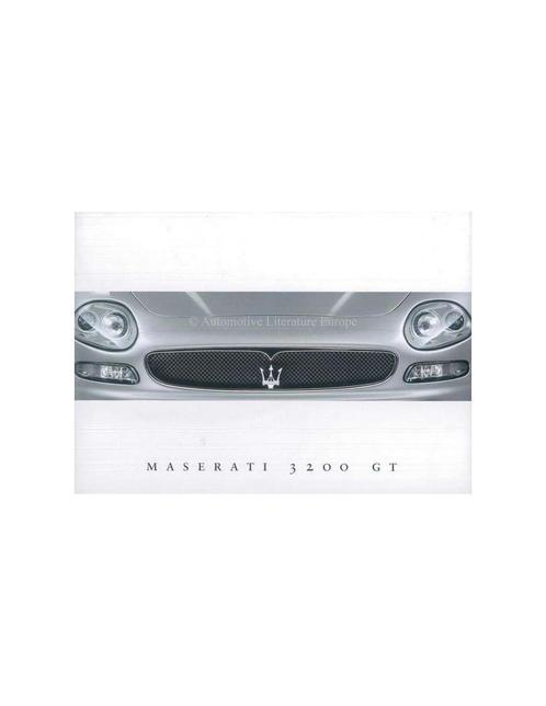 2000 MASERATI 3200GT BROCHURE ENGELS, Boeken, Auto's | Folders en Tijdschriften
