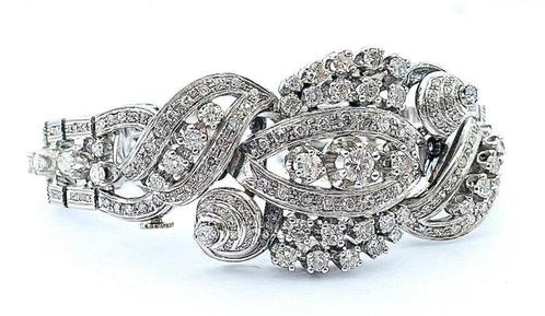 Armband Witgoud Diamant, Handtassen en Accessoires, Armbanden