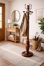 Porte-manteau - Bois, Laiton - Portemanteaux vintage, Antiquités & Art