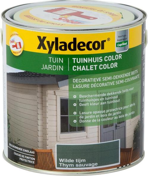 NIEUW - Xyladecor Tuinhuis Color, wilde tijm - 2,5 l, Bricolage & Construction, Bois & Planches, Envoi