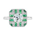 Ring - 18 karaat Witgoud -  1.55ct. tw. Diamant