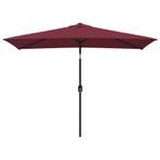 Grote Parasol 300x200 Bordeaux | Retour Deal | Goedkoop!, Tuin en Terras, Verzenden, Nieuw, 2 tot 3 meter, Stokparasol