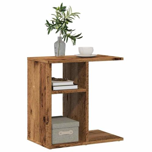 vidaXL Bijzettafel 50x30x50 cm bewerkt hout oud houtkleurig, Huis en Inrichting, Tafels | Bijzettafels, Nieuw, Verzenden