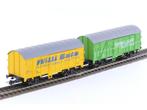 Schaal H0 Roco 46014 set van 2 gesloten goederenwagen van..., Gebruikt, Gelijkstroom, Overige typen, Ophalen of Verzenden