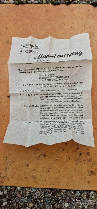 Eldro - Zonder minimumprijs - Zakaansteker - Verzilverd, Collections, Articles de fumeurs, Briquets & Boîtes d'allumettes