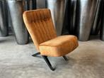 Veiling - Fauteuil Denzi - Velours - Velvet - Cognac - Goud, Huis en Inrichting, Nieuw