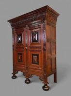 FREE SHIPPING - Armoire - Bois d’ébène, Chêne - Caste de, Antiek en Kunst