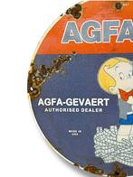 Emaille plaat - Emaille plaat Agfa - Emaille