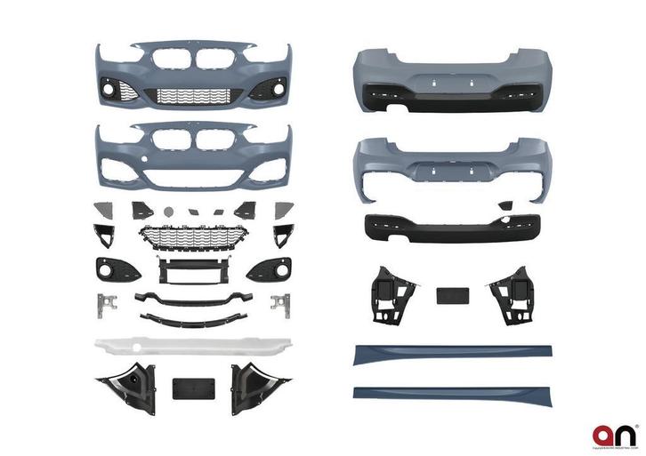 Sportlook M Pakket BMW 1 Serie F20 LCI B3868, Auto-onderdelen, Carrosserie, Nieuw, BMW, Voor, Achter, Links, Rechts, Bumper