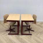 Tweedehands complete school set Galvanitas 10 stuks tafels +, Huis en Inrichting, Gebruikt, Rood, Vijf, Zes of meer stoelen