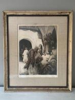 Isidore Van Mens (1890-1985) - Marchands de tapis, Tunis, Antiek en Kunst