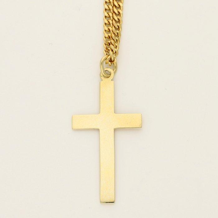 Ketting met hanger - 8 karaat Geel goud, Handtassen en Accessoires, Antieke sieraden