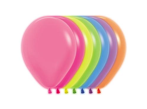 Ballonnen Neon Mix 23cm 50st, Hobby en Vrije tijd, Feestartikelen, Nieuw, Verzenden