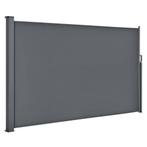 Windscherm 350x180 cm – grijs – uitschuifbaar – tuinaf, Caravans en Kamperen, Ophalen of Verzenden, Nieuw