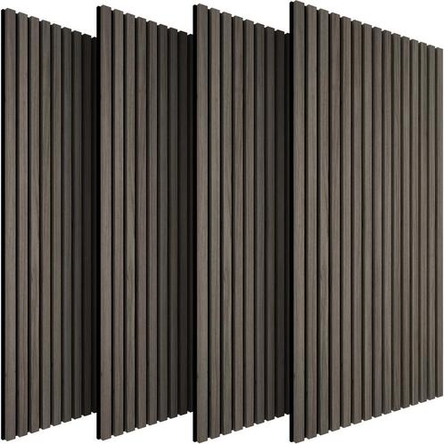 tectake Akoestische panelen Sonic Wall houtlook - eiken grij, Huis en Inrichting, Bureaus, Verzenden