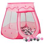 vidaXL Kinderspeeltent met 250 ballen 102x102x82 cm roze, Kinderen en Baby's, Speelgoed | Buiten | Speeltoestellen, Verzenden