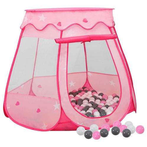 vidaXL Kinderspeeltent met 250 ballen 102x102x82 cm roze, Kinderen en Baby's, Speelgoed | Buiten | Speeltoestellen, Nieuw, Verzenden