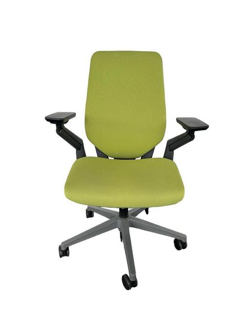 Refurbished Steelcase Gesture Bureaustoel, Full Option, Huis en Inrichting, Bureaustoelen, Bureaustoel, Groen, Zo goed als nieuw