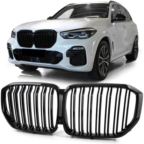 Dubbelspijls Glans Zwarte Nieren (Grillen) BMW X5 G05 B1957, Autos : Pièces & Accessoires, Carrosserie & Tôlerie