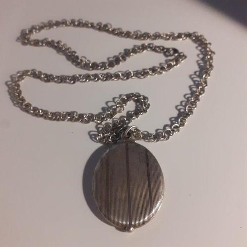 Zonder Minimumprijs - Ketting met hanger Zilver, Handtassen en Accessoires, Antieke sieraden