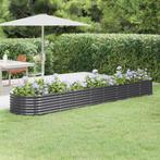 vidaXL Plantenbak 368x80x36 cm gepoedercoat staal, Verzenden, Nieuw
