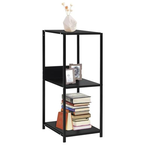 vidaXL Boekenkast 33,5x39,6x79,7 cm bewerkt hout zwart, Huis en Inrichting, Kasten | Boekenkasten, Nieuw, Verzenden